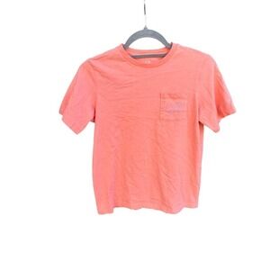 Vineyard Vines pink/coral t-shirt with purple outline‎ of whale.  Sz S